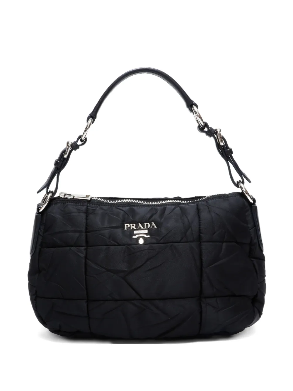 Pre-owned Prada 2000-2020 Tessuto Bom Shoulder Bag In Black