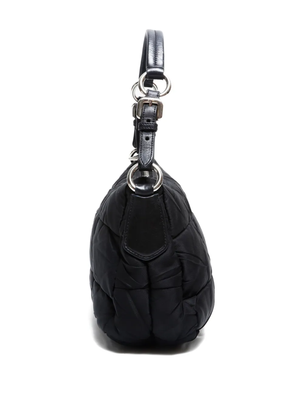 Pre-owned Prada 2000-2020 Tessuto Bom Shoulder Bag In Black
