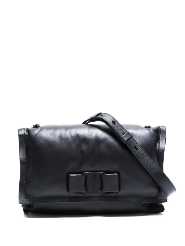 Ferragamo Pre-Owned 2000-2020 Viva Bow Vara Shoulder Bag Black FARFETCH  PH