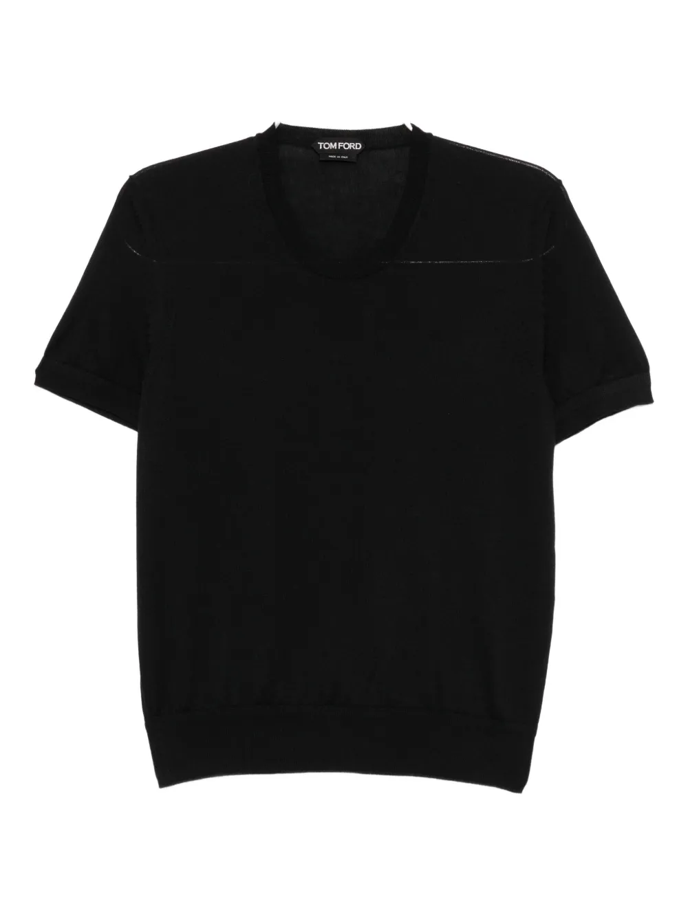 TOM FORD playera tejida con cuello en V | negro | Image 1