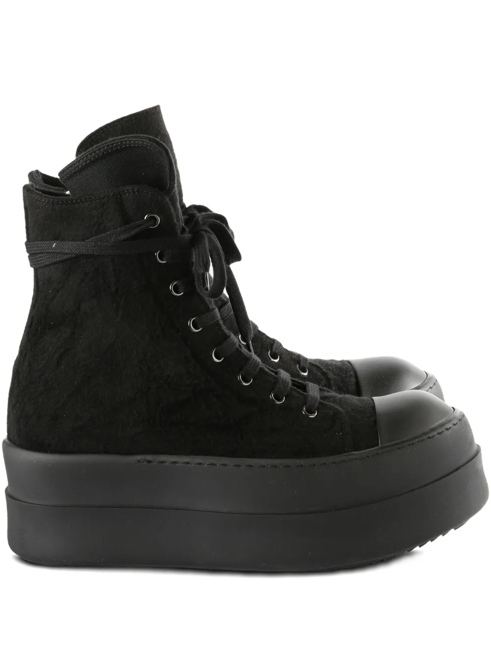 Rick Owens DRKSHDW Sneakers met ronde neus Zwart