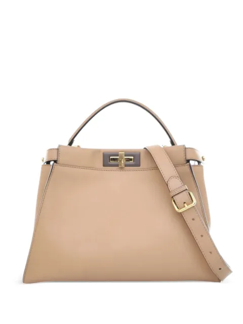 Fendi Pre-Owned 2010-2025 Medium Leather Peekaboo Iconic satchel