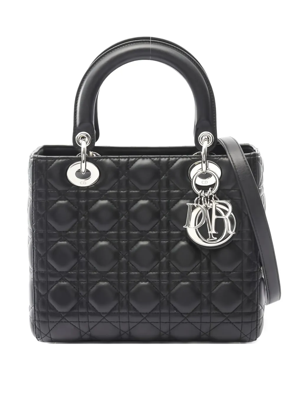 Christian Dior Pre-Owned 2010 Canage Lady dior leather handbag - Nero