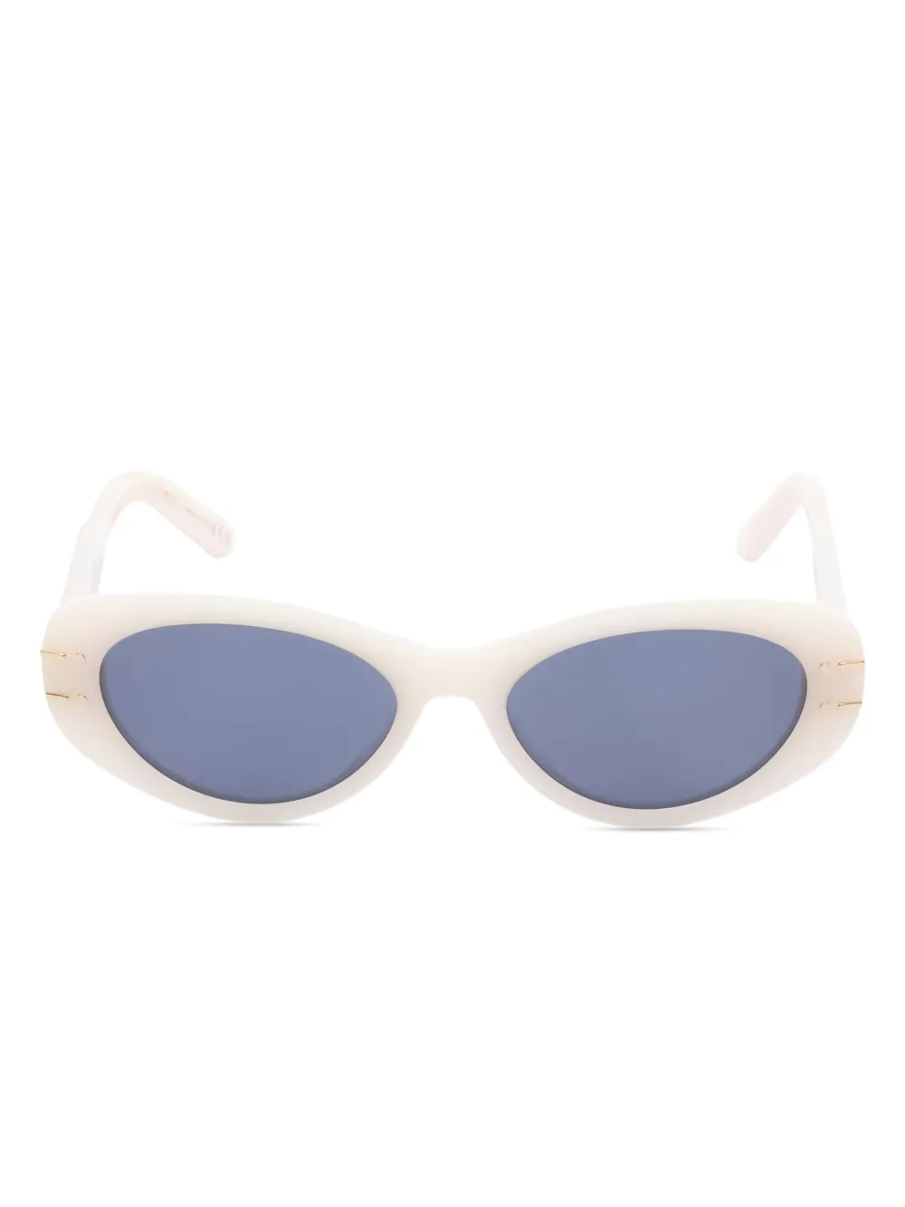 Christian Dior Pre-Owned 2020s Signature b8u ジオメトリック サングラス - ホワイト Christian Dior Pre-Owned 2020s Signature b8u ジオメトリック サングラス - ホワイト