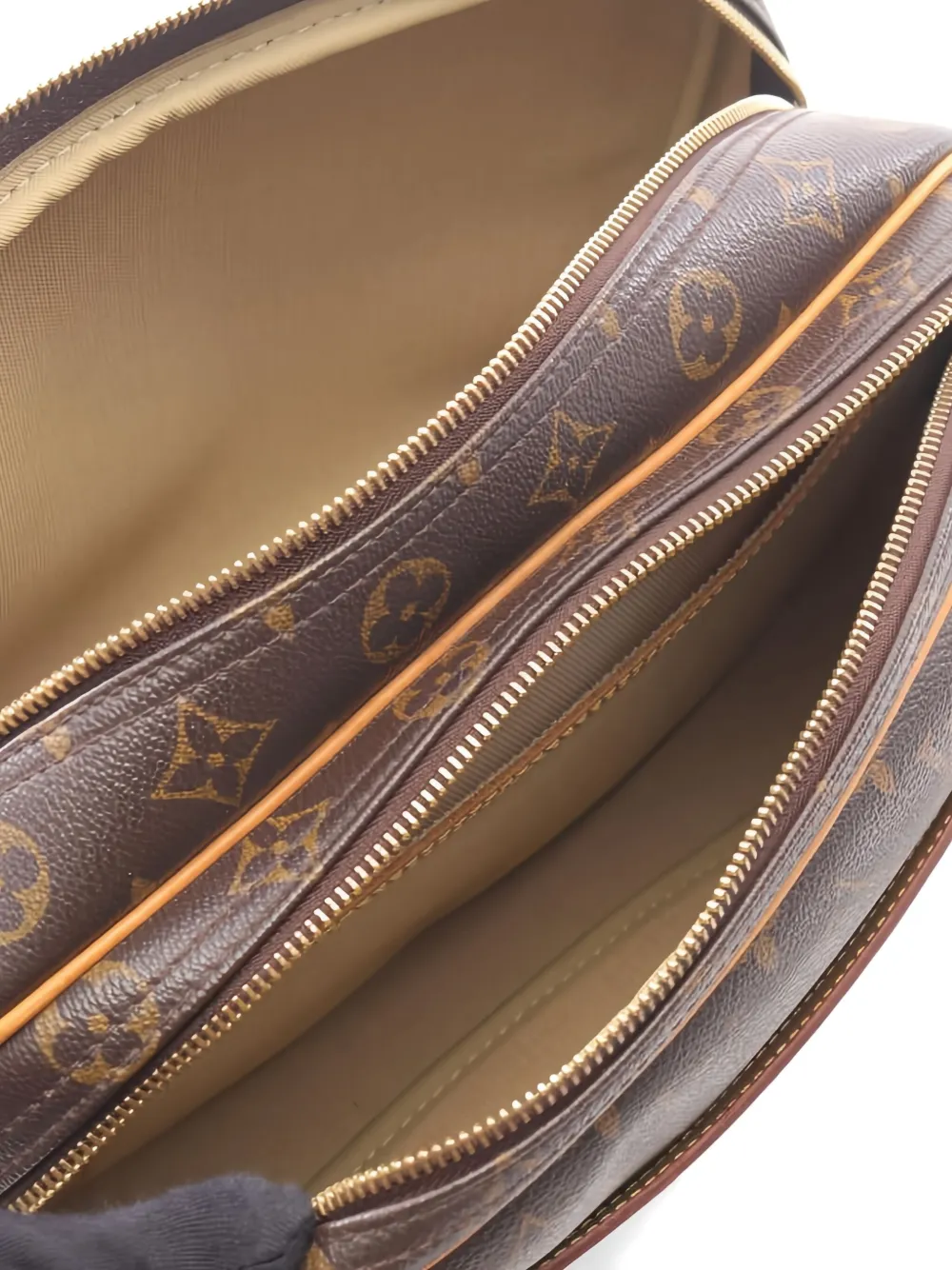 Pre-owned Louis Vuitton 2003 Reporter Pm Monogram Shoulder Bag In Brown