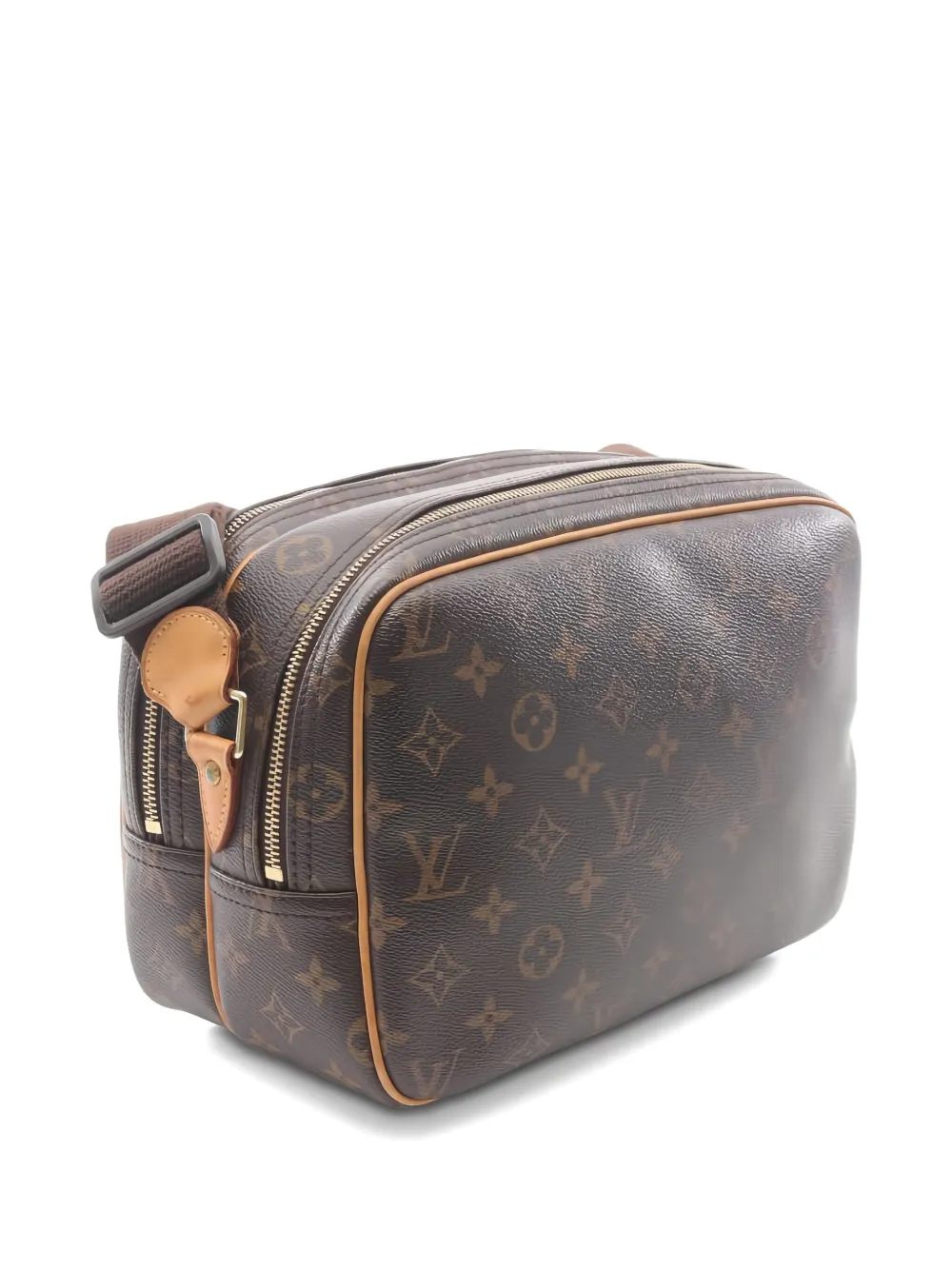 Pre-owned Louis Vuitton 2003 Reporter Pm Monogram Shoulder Bag In Brown