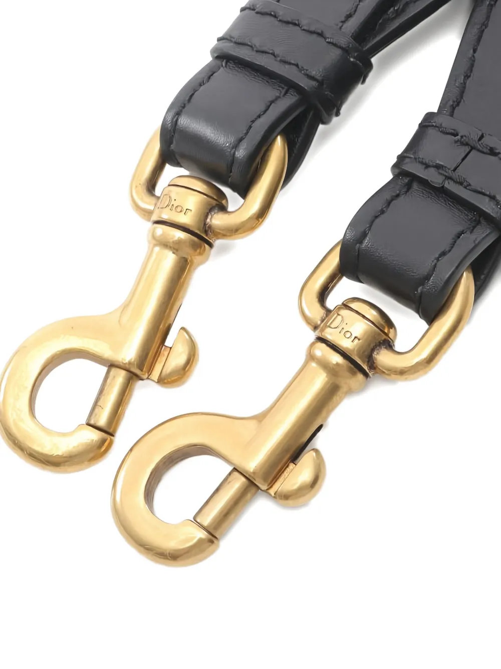 Pre-owned Dior 2020s Embroidery Shoulder Strap In Black