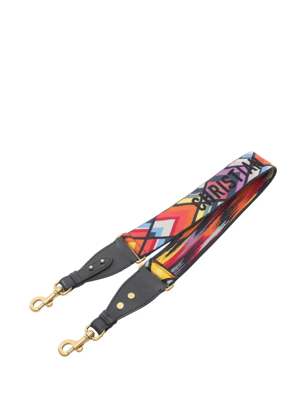 Pre-owned Dior 2020s Embroidery Shoulder Strap In Black