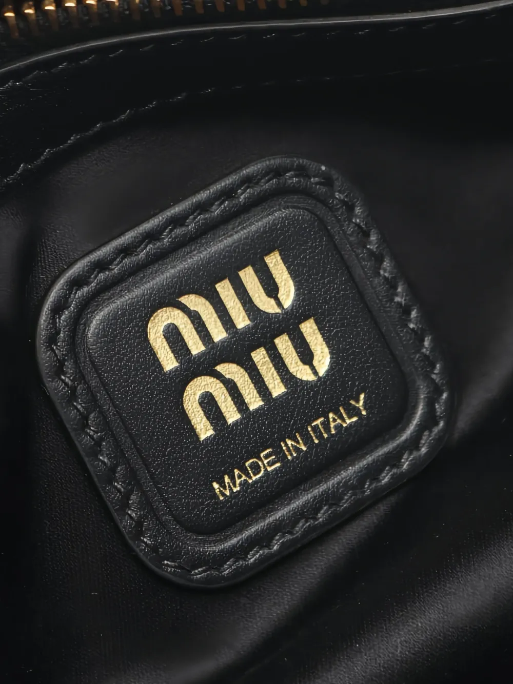 Pre-owned Miu Miu 2020s Fringe Leather One Shoulder Bag In Black