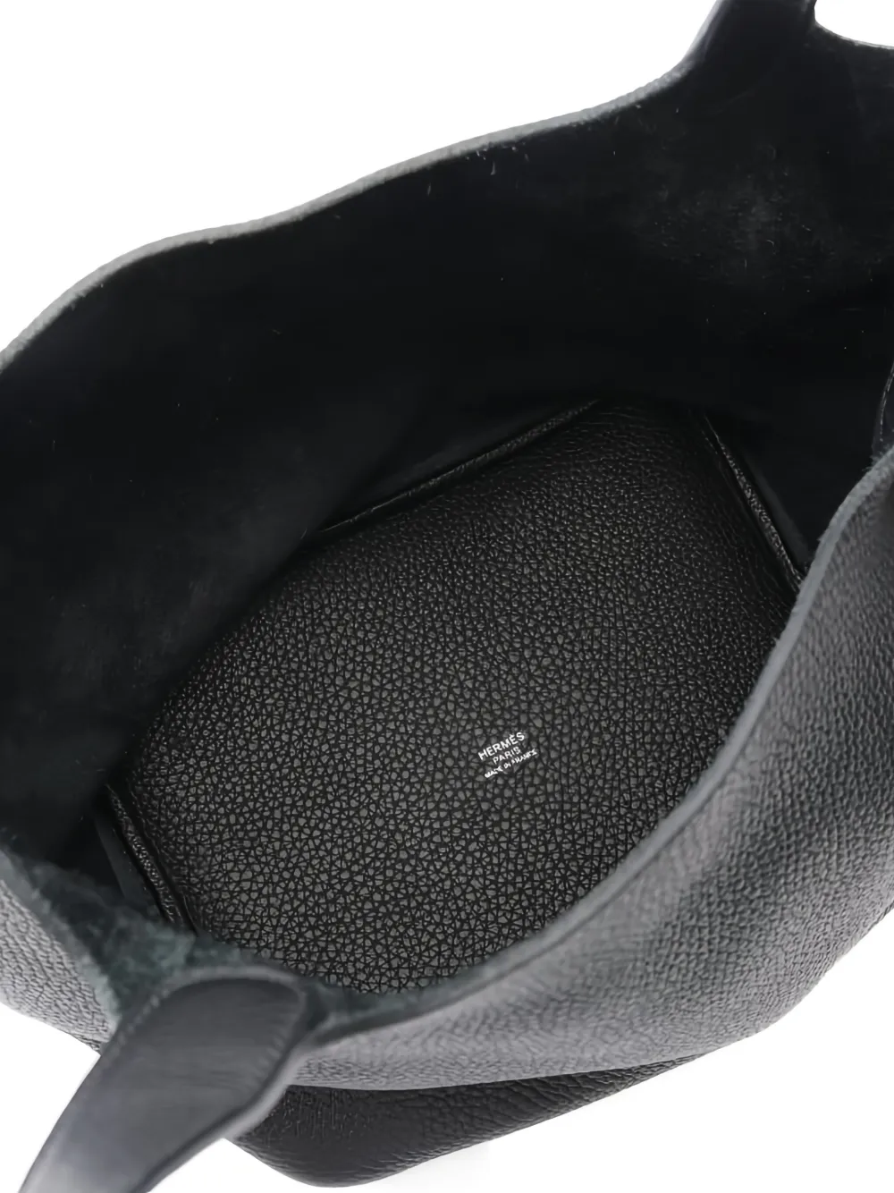 Pre-owned Hermes 2017 Picotin Lock Mm Leather Tote Bag In Black