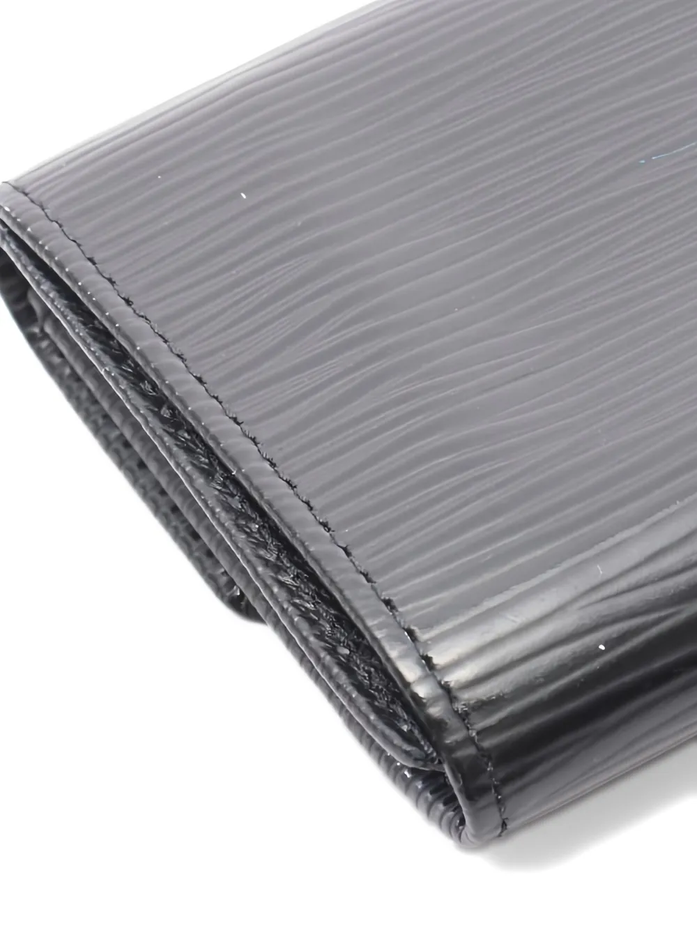 Pre-owned Louis Vuitton 2010 Epi Leather Wallet In Black