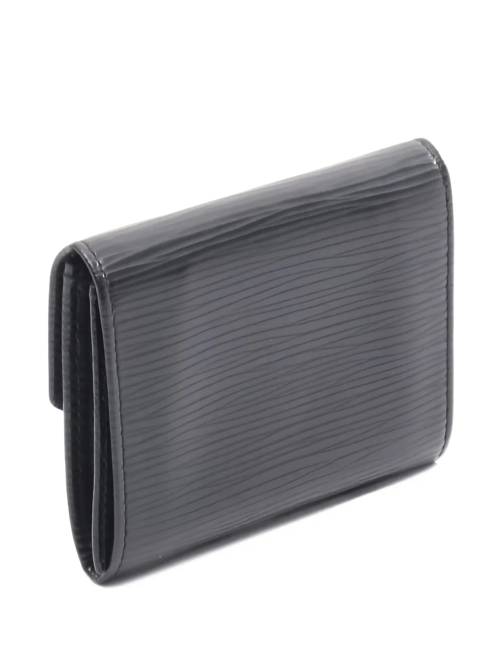 Pre-owned Louis Vuitton 2010 Epi Leather Wallet In Black