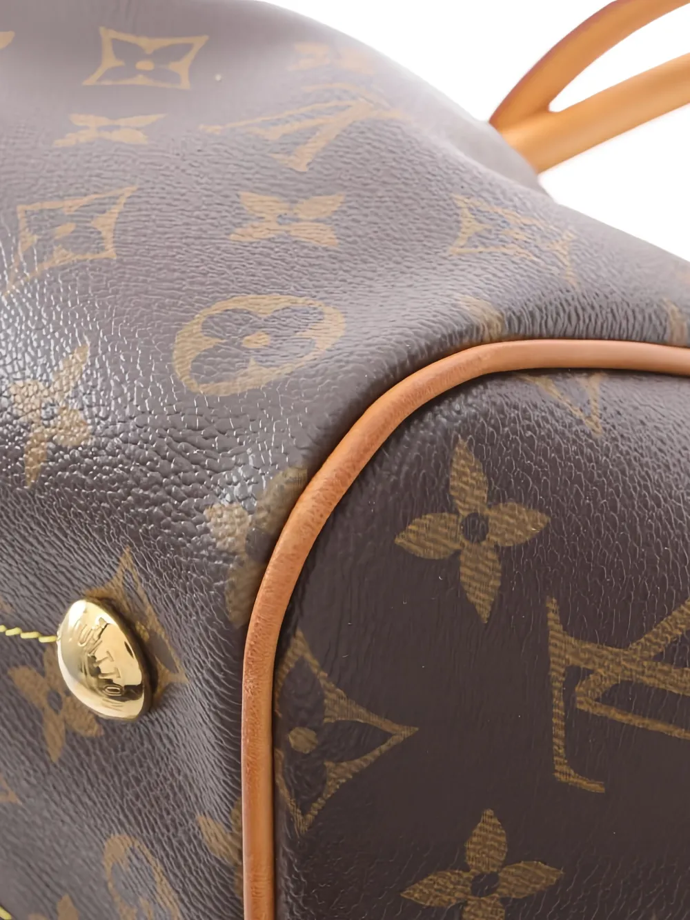 Pre-owned Louis Vuitton 2008 Tivoli Pm Monogram Handbag In Brown