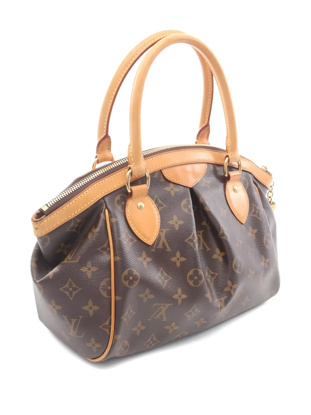 Pre-owned Louis Vuitton 2008 Tivoli Pm Monogram Handbag In Brown