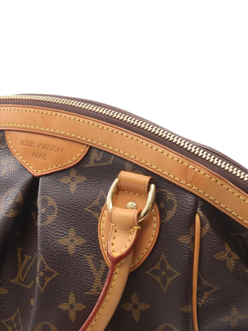 Pre-owned Louis Vuitton 2008 Tivoli Pm Monogram Handbag In Brown