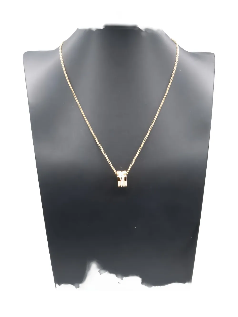 Pre-owned Bvlgari 2010s 18kt Rose Gold B-zero1 B Design Legend Necklace