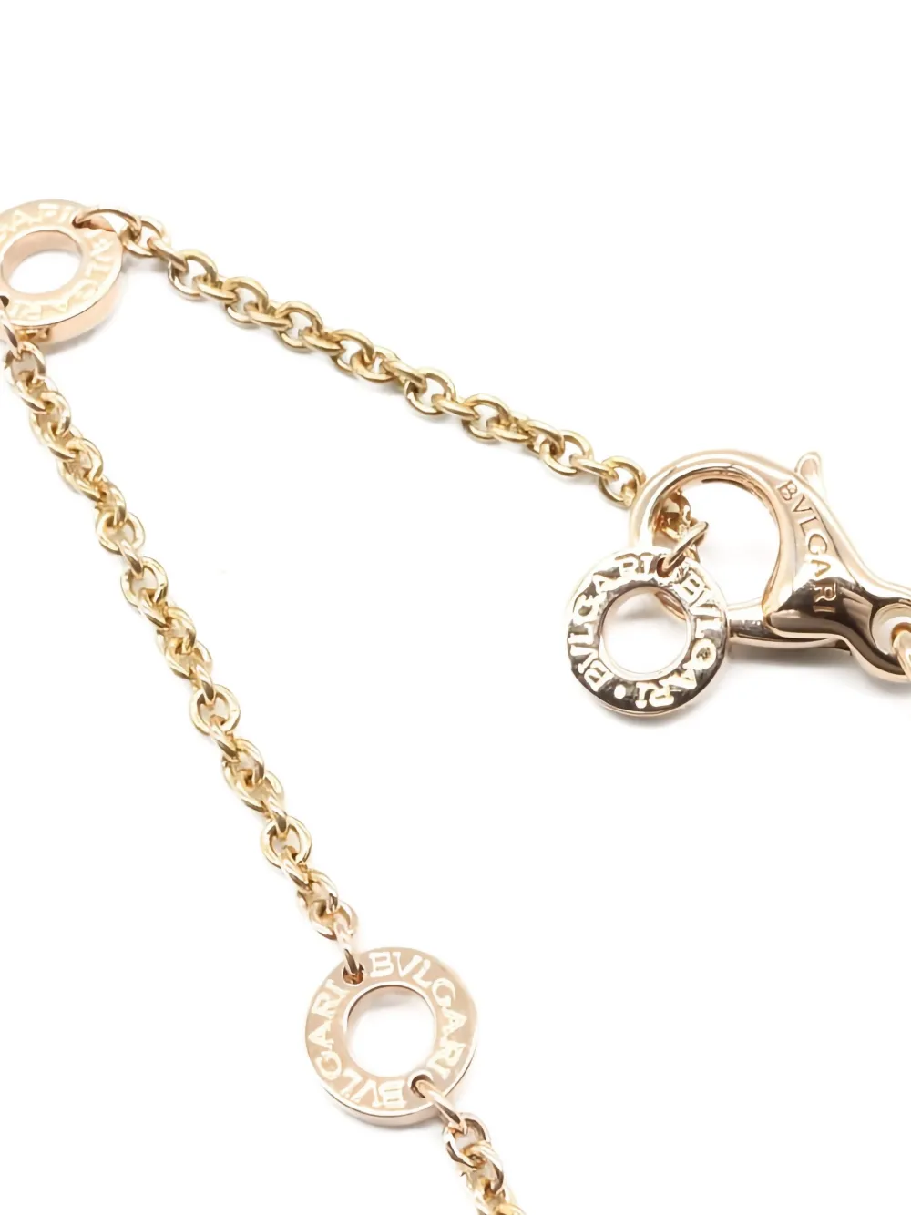 Pre-owned Bvlgari 2010s 18kt Rose Gold B-zero1 B Design Legend Necklace