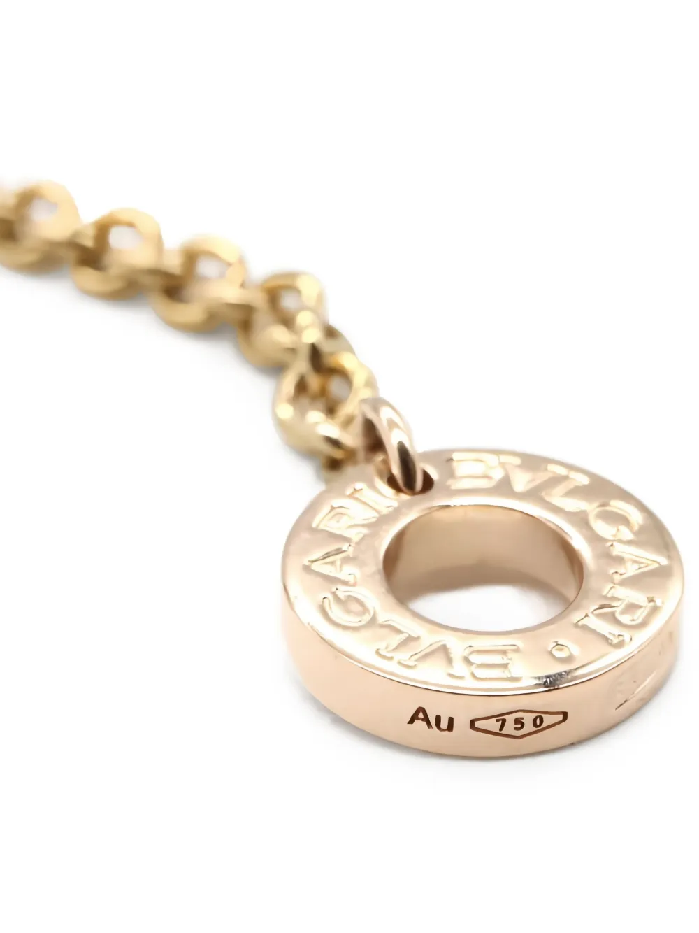 Bvlgari Pre-Owned 2010s 18kt rose gold B-zero1 B  design legend necklace | Men | Image 2