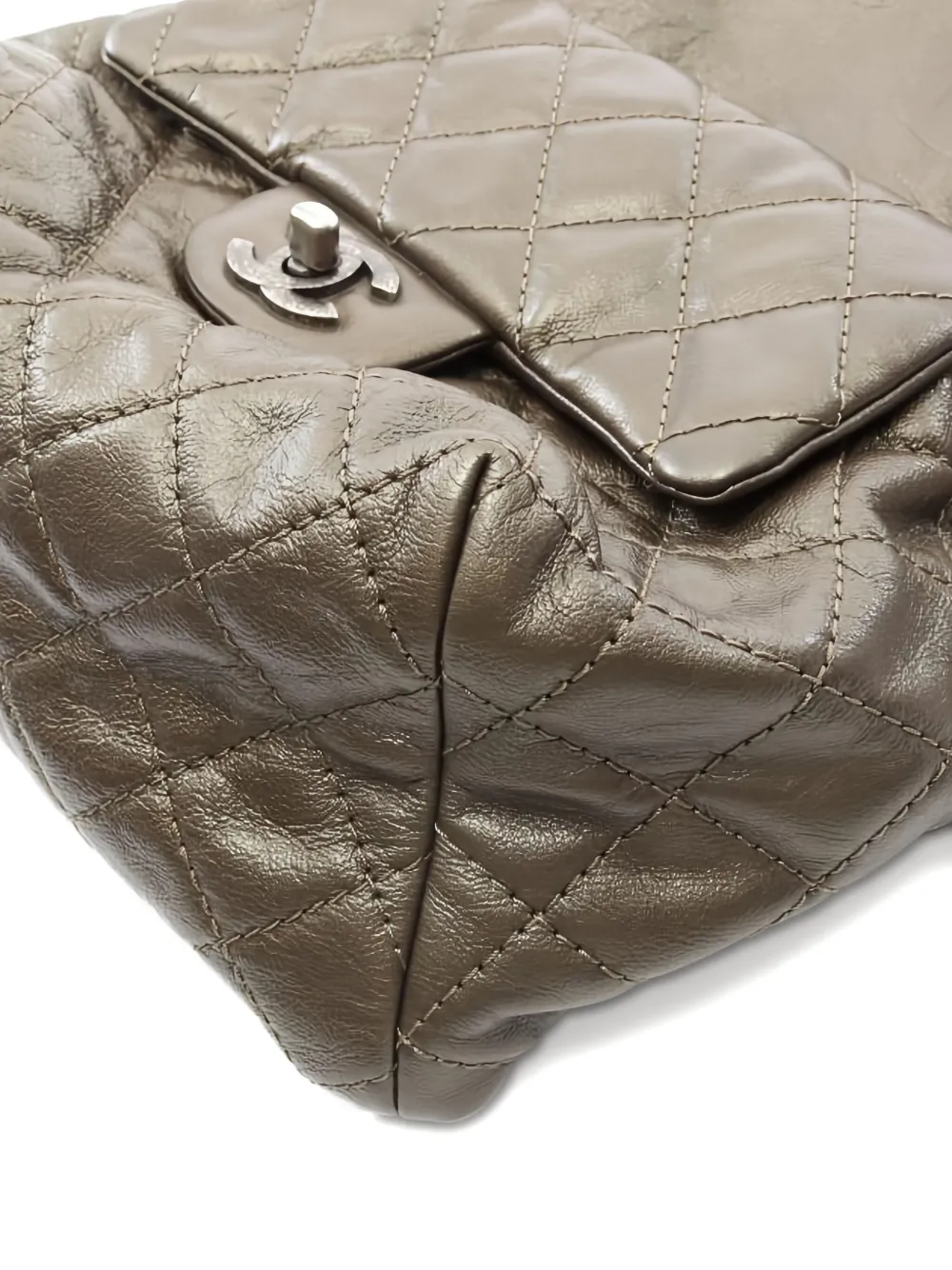 Pre-owned Chanel 2015-2016 Matelassê Leather Backpack In Brown