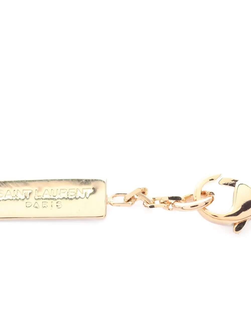 Pre-owned Saint Laurent 2020s Cassandre Charm Bracelet In Gold