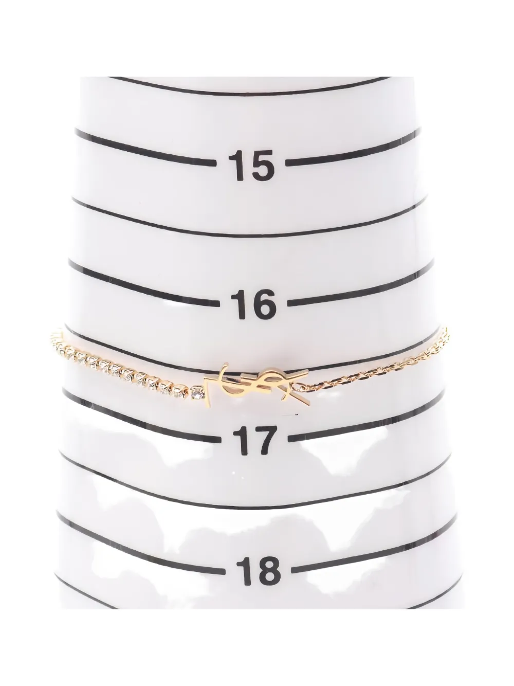 Pre-owned Saint Laurent 2020s Cassandre Charm Bracelet In Gold