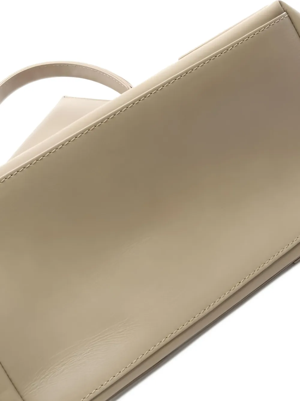 Pre-owned Balenciaga Small Cabas Leather Tote Bag In Neutral