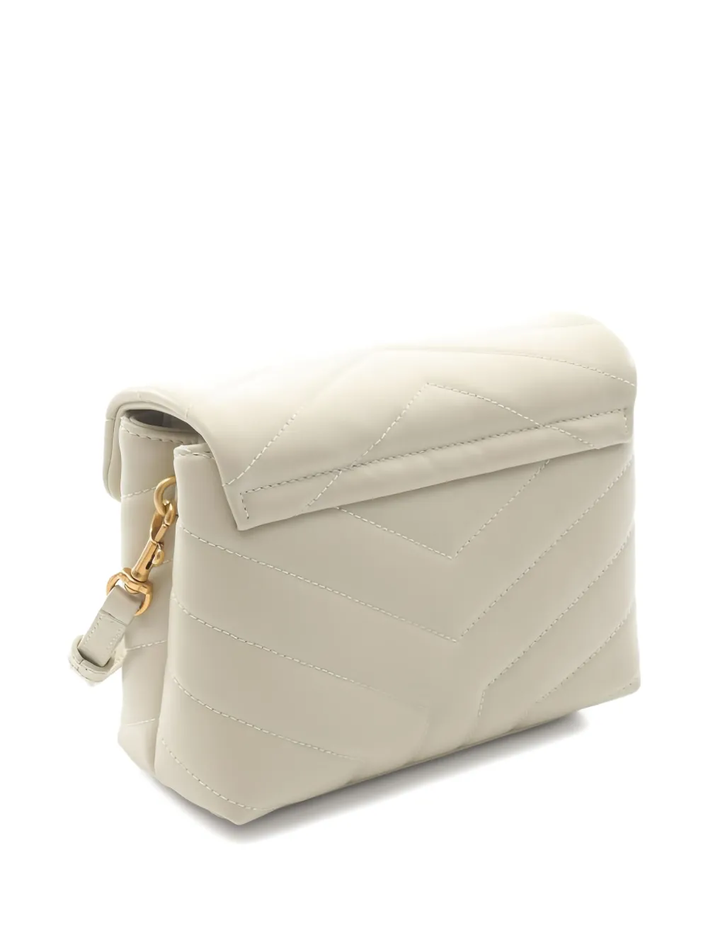 Pre-owned Saint Laurent 2020s Loulou Toy Shoulder Bag In Neutral