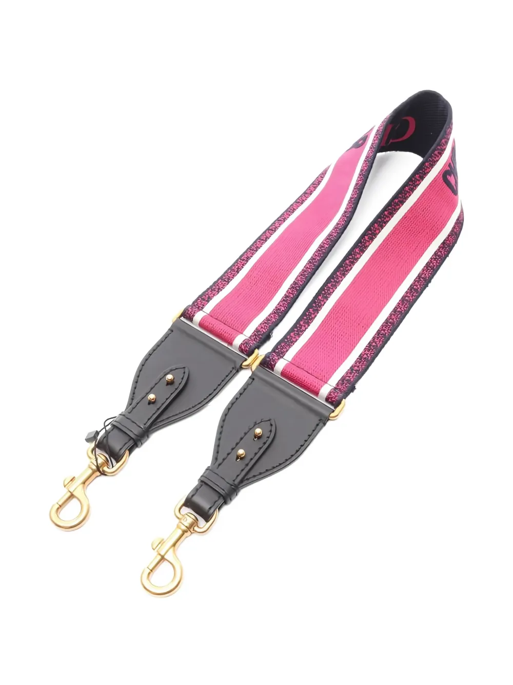 Pre-owned Dior 2020s Embroidery Canvas Shoulder Strap In Pink