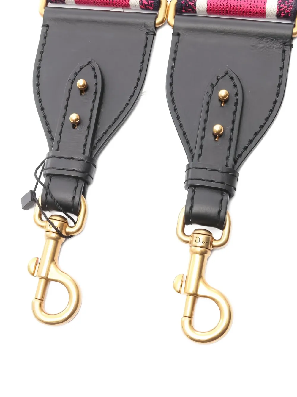 Pre-owned Dior 2020s Embroidery Canvas Shoulder Strap In Pink
