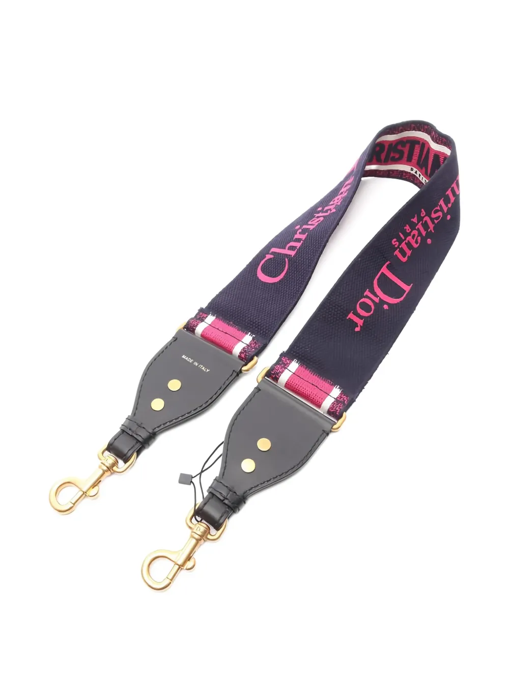 Pre-owned Dior 2020s Embroidery Canvas Shoulder Strap In Pink