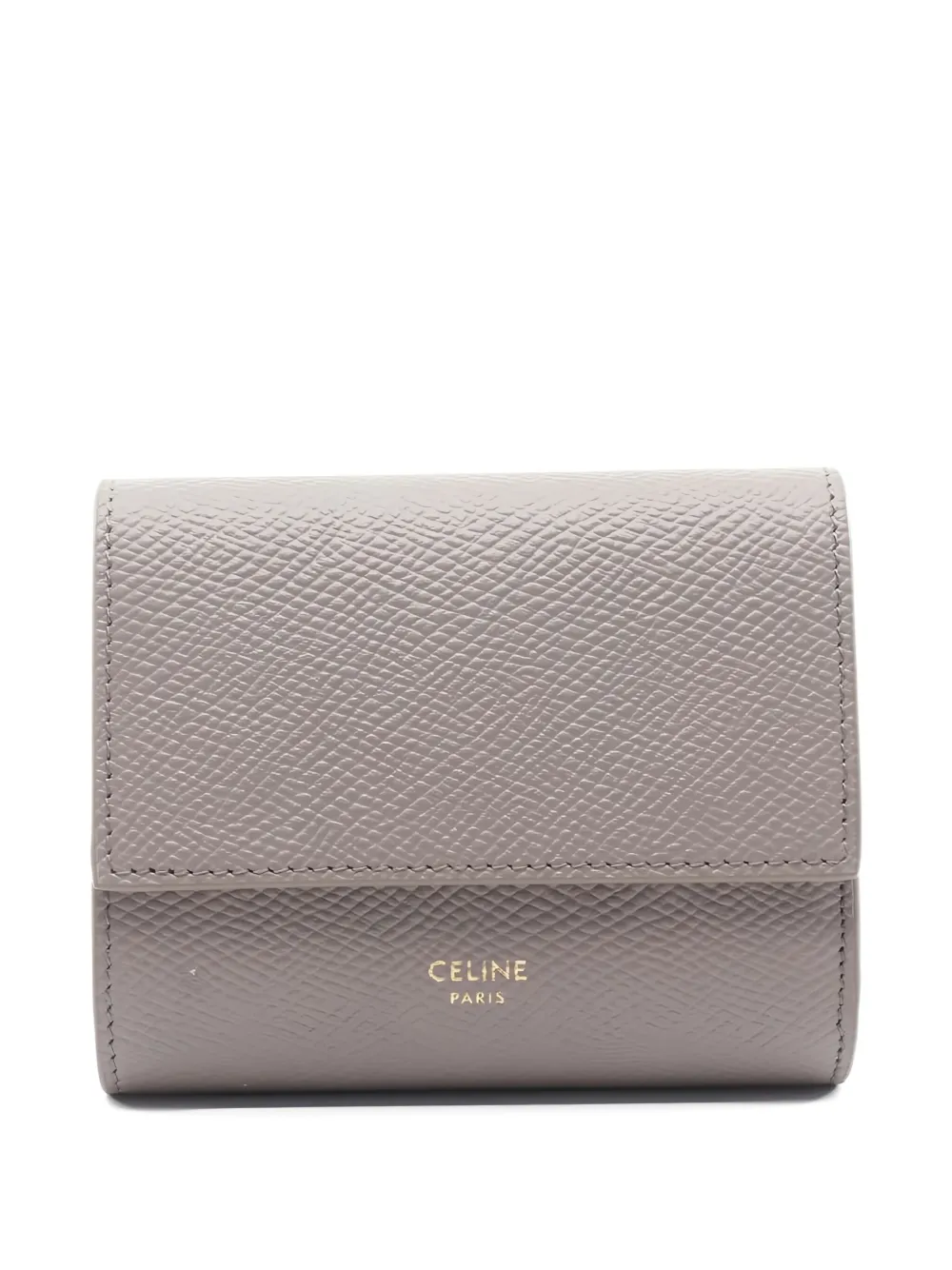 Celine Pre-Owned 2020s tri-fold leather wallet | Grey | Image 1