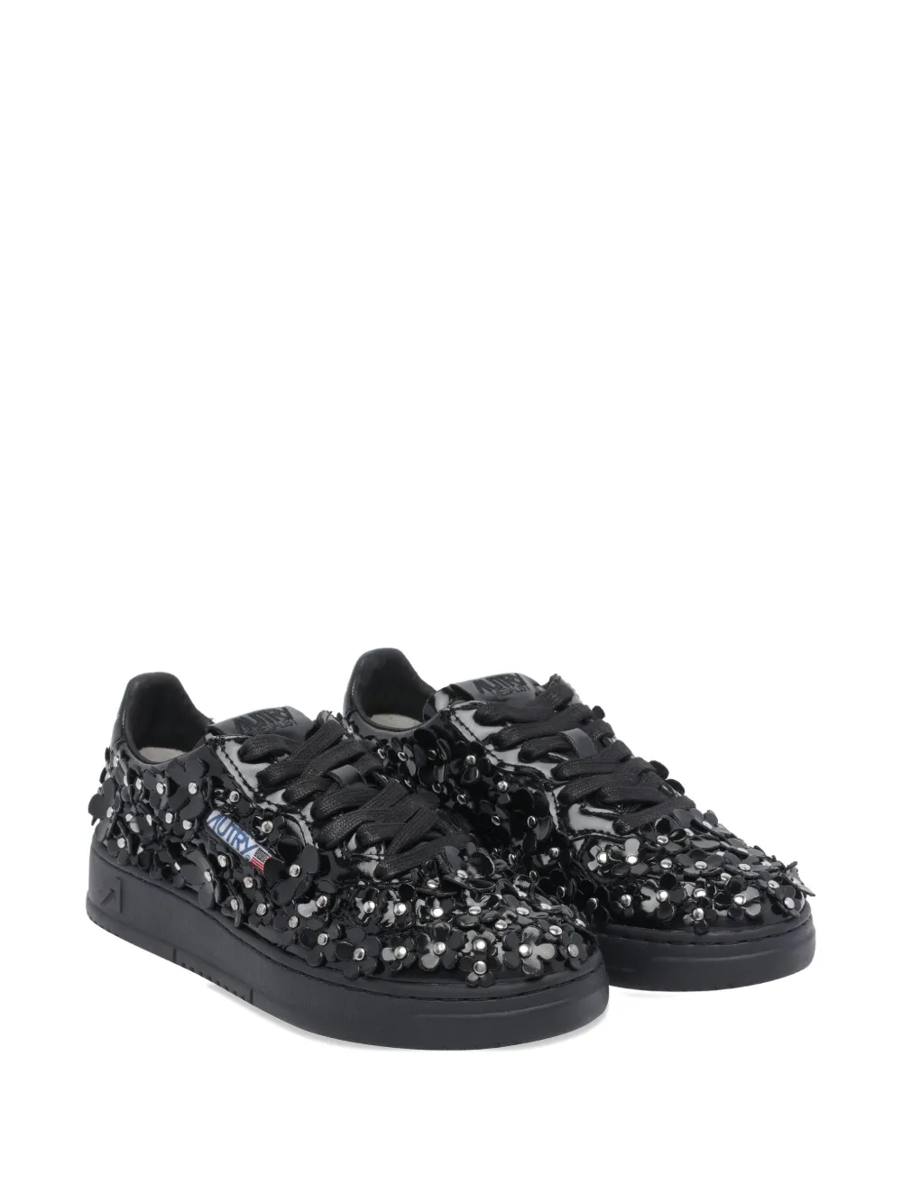 Autry Flowers Medialist Trainers In Black