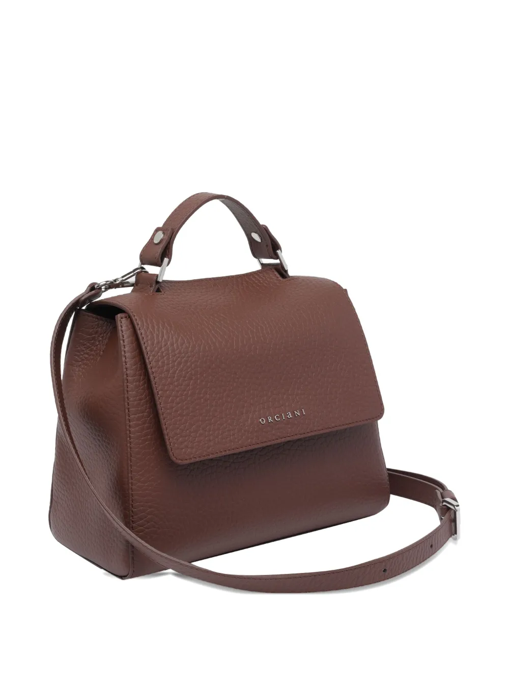 Orciani Caffe Soft Sveva Handbag In Brown