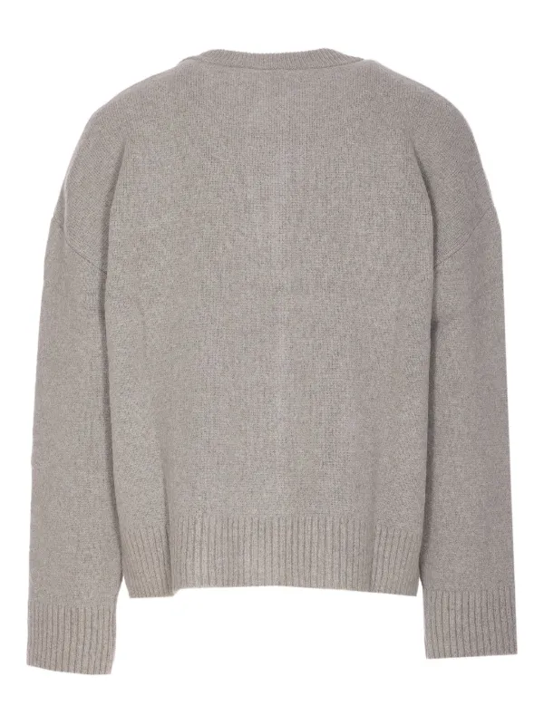 AMI Paris ロゴ カーディガン | グレー | FARFETCH JP