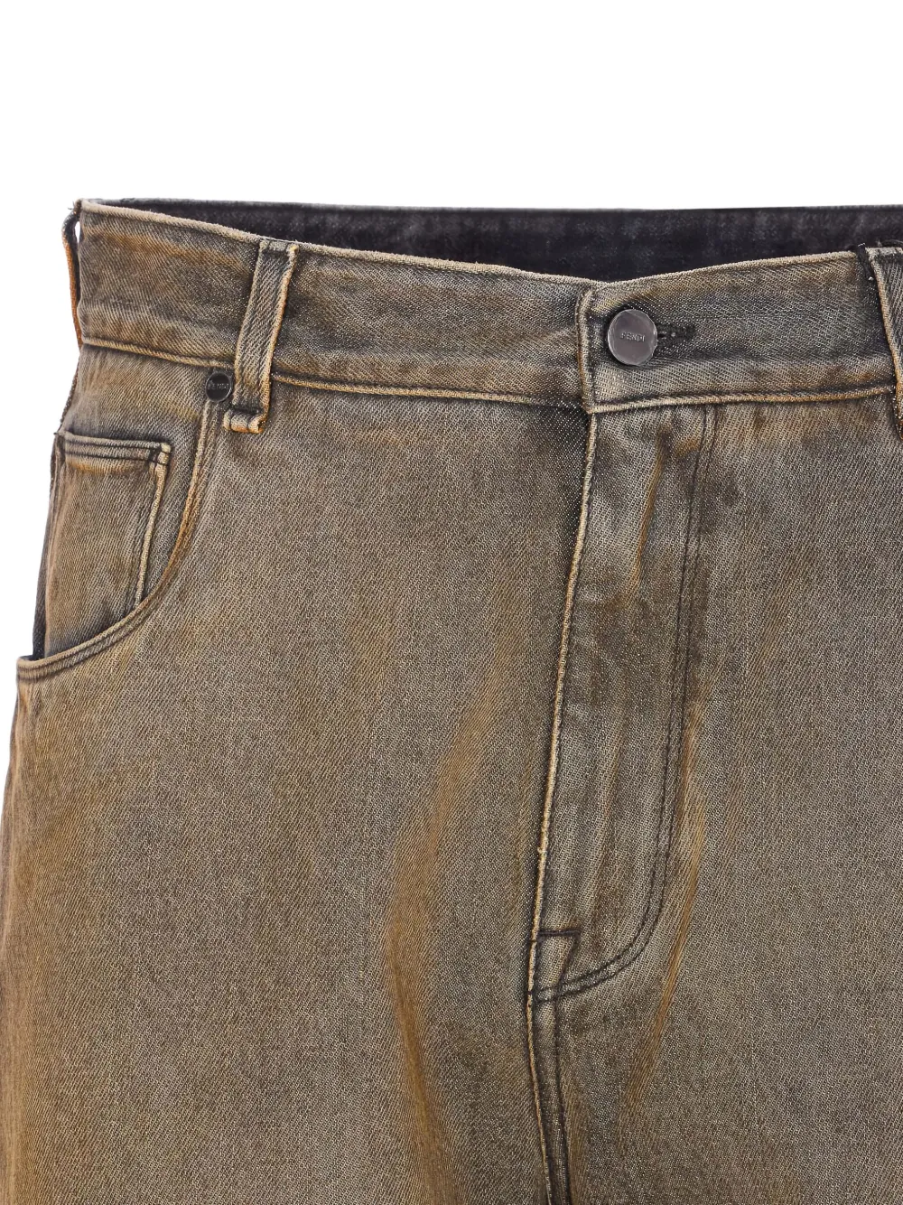  Fendi Wide-leg Jeans - Grey 