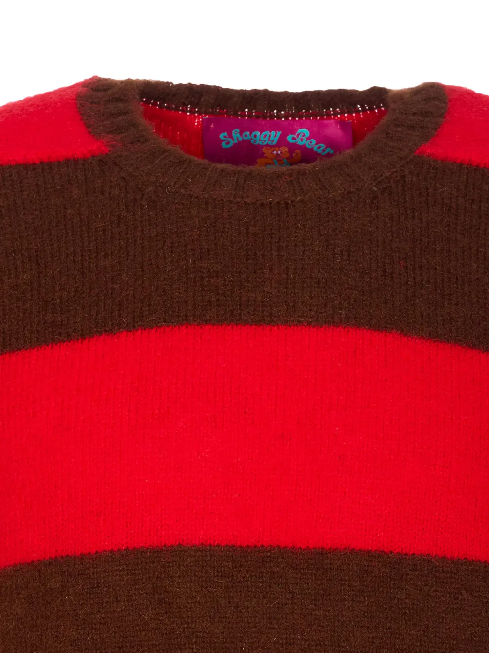 Howlin' Textured Knit Sweater With Classic Crew Neckline In Red