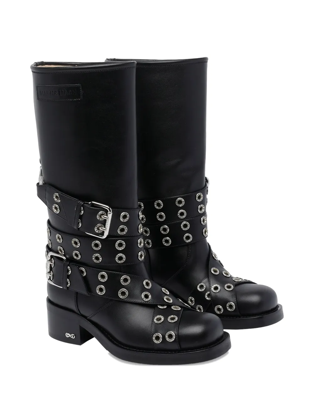 MACH & MACH 50mm buckle belt biker boots | Biker Boots | Image 2