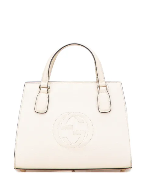 Gucci Pre-Owned 2016-2025 Medium Dollar Calf Soho Top Handle Convertible Tote satchel