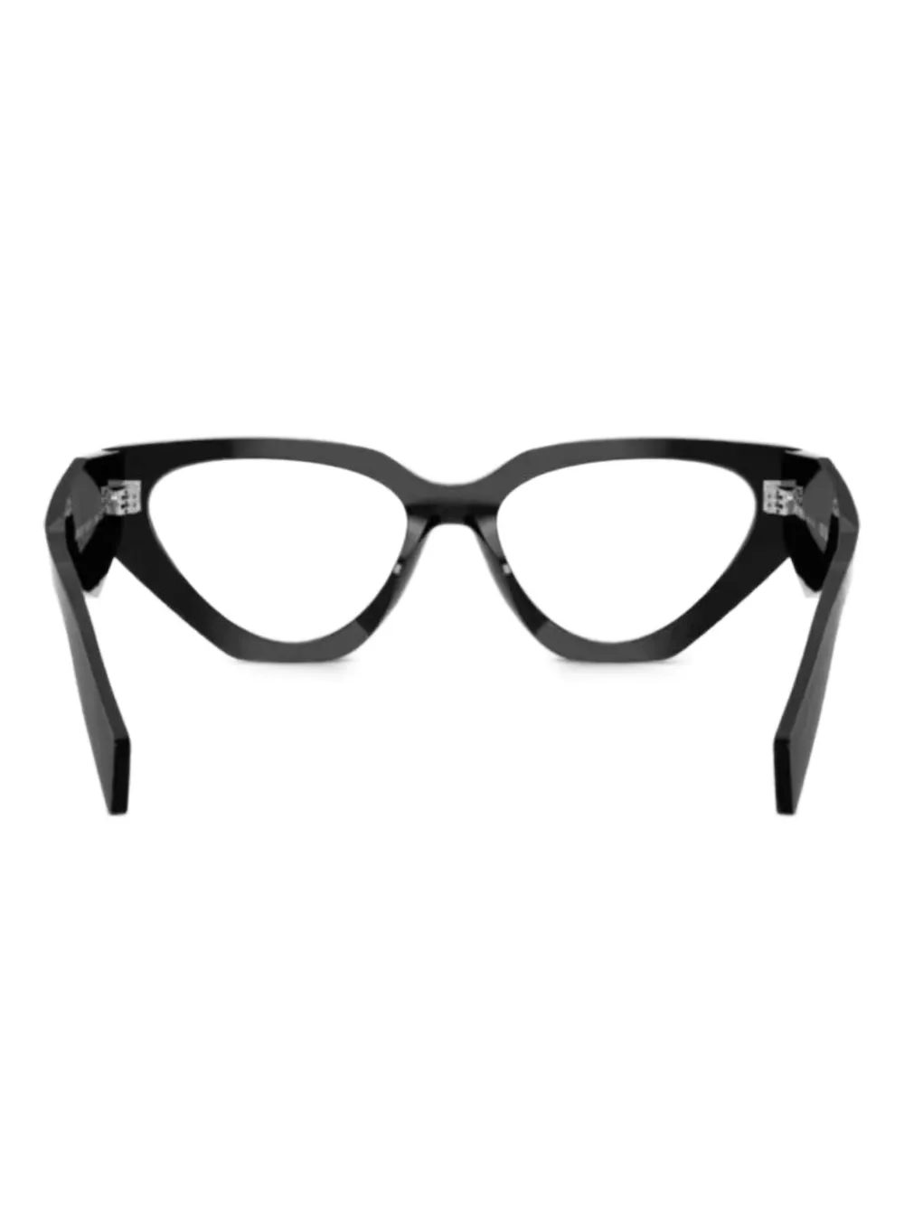 Prada Eyewear geometric-frame glasses | Black | Image 1