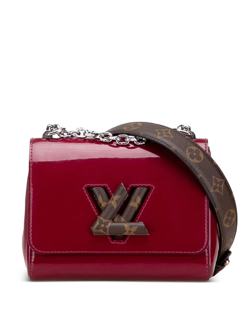 Louis Vuitton Pre-Owned 2017 ヴェルニ モノグラム ツイスト PM ショルダーバッグ - レッド Louis Vuitton Pre-Owned 2017 ヴェルニ モノグラム ツイスト PM ショルダーバッグ - レッド