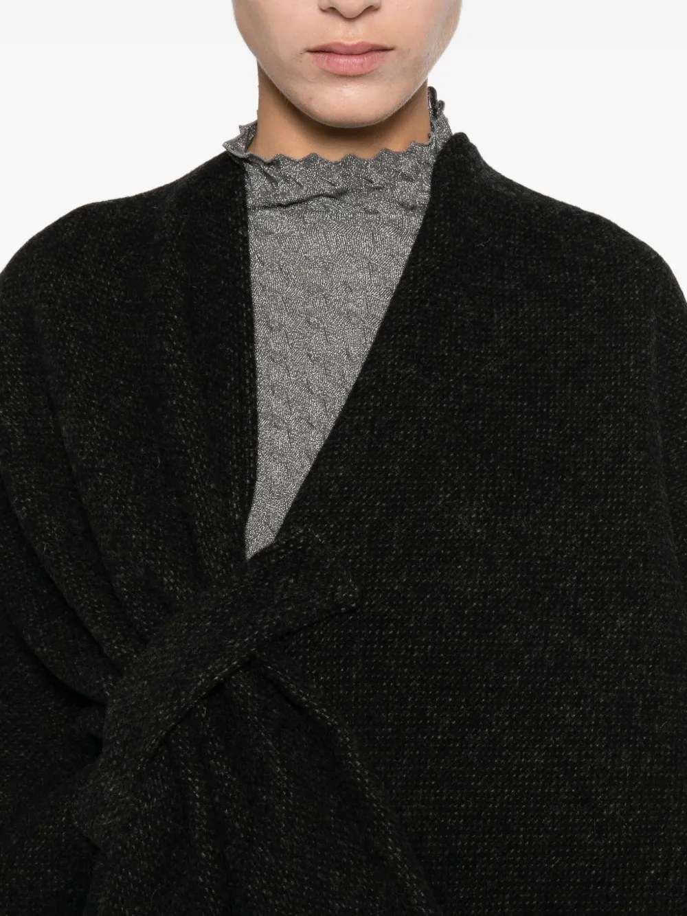 Emporio Armani Wool Jacket In Black