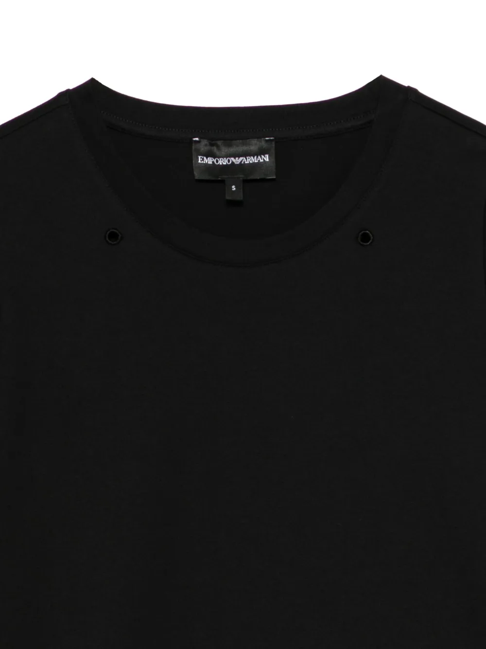 Emporio Armani T-shirt met ringlets UC001 BLACK