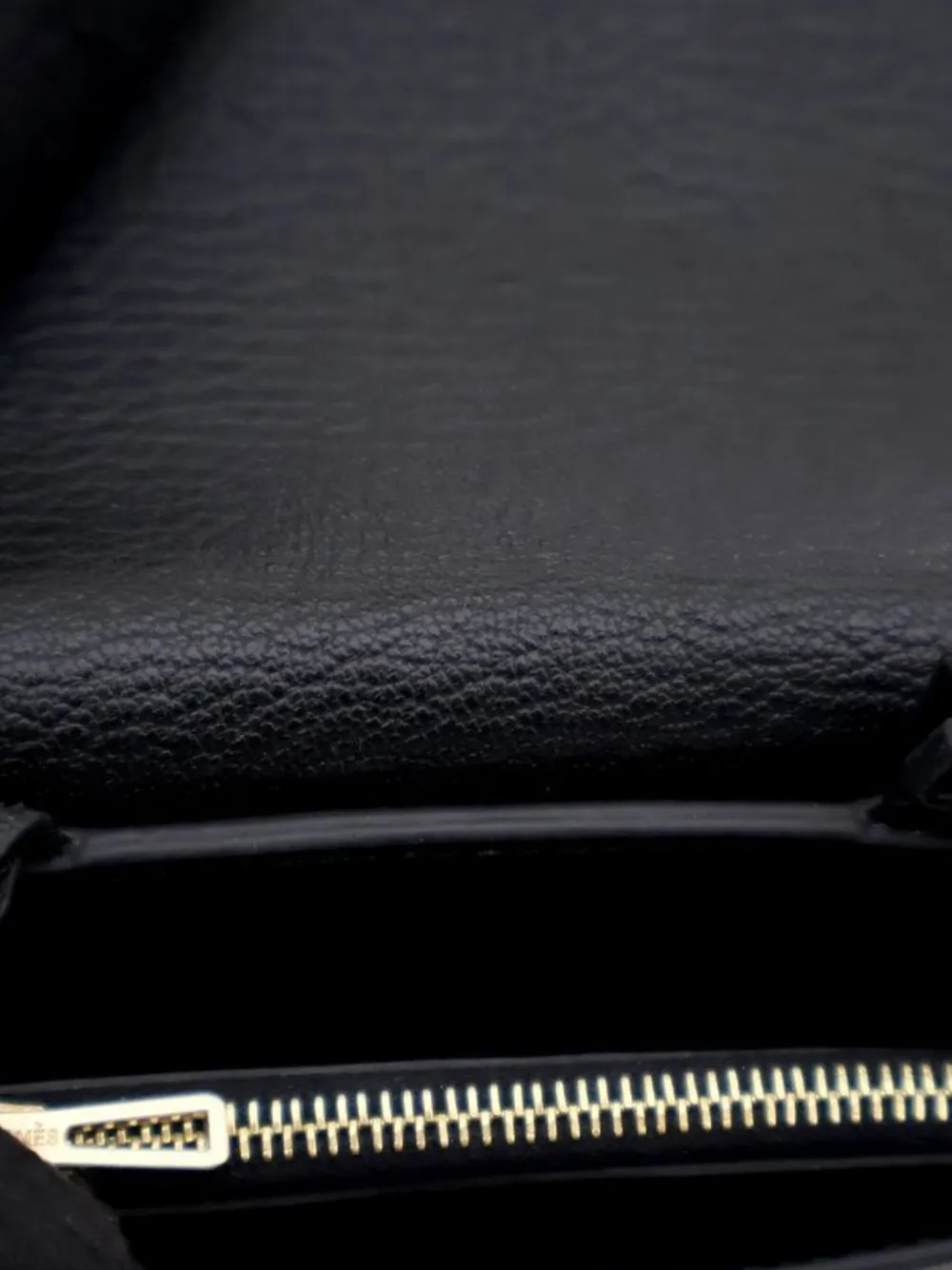 Pre-owned Hermes 2021 Chevre Mysore Roulis Slim Wallet Small Wallets In Black