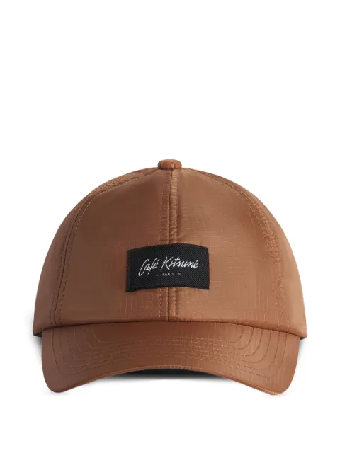 CAFÉ KITSUNÉ logo-patch cap