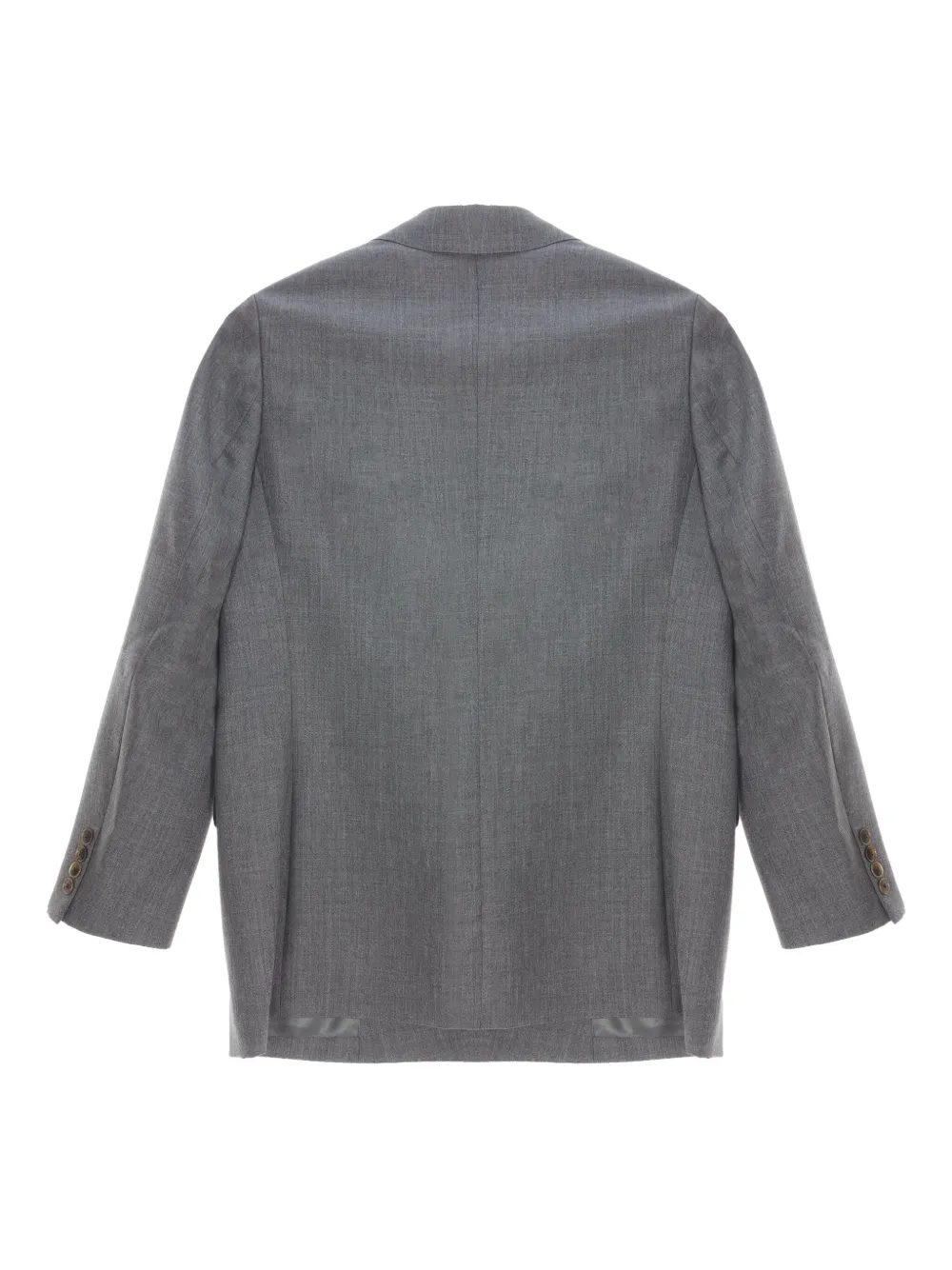 Auralee Double-breasted Blazer In Gray