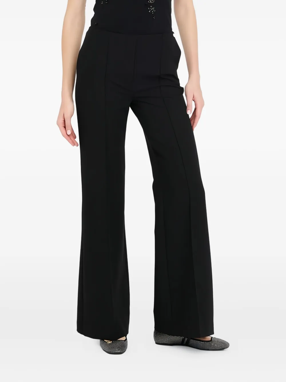 Liu •jo Ecs Flared Trousers In Black