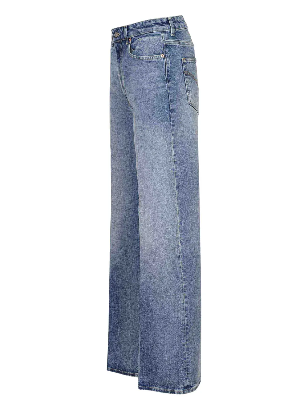 DONDUP Beatrix jeans met logopatch Blauw