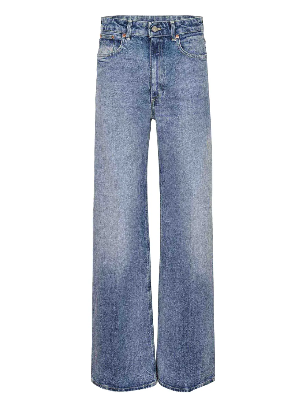 DONDUP Beatrix patch-logo jeans - Blu