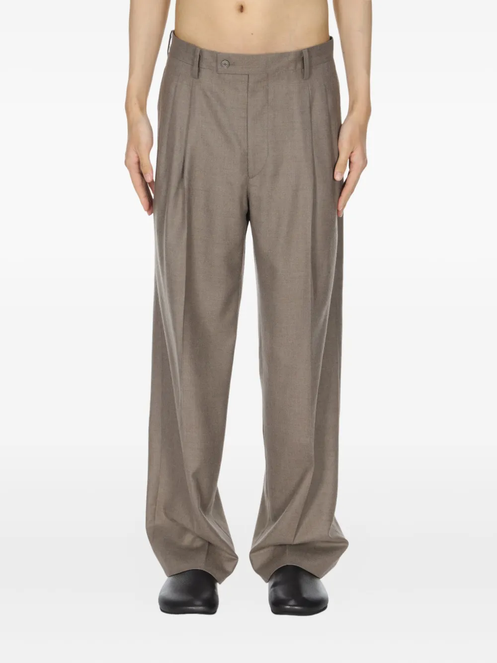 スーツ AURALEE Wool Max Two-Tuck Slacks 25ss AURALEE Light Wool Max Gabardine Two-Tuck Slacks Dark Gray | HAVEN