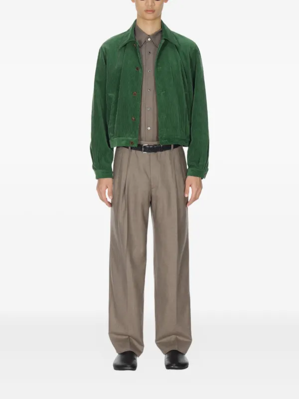 Auralee two-tuck Wool Slacks | Brown | FARFETCH
